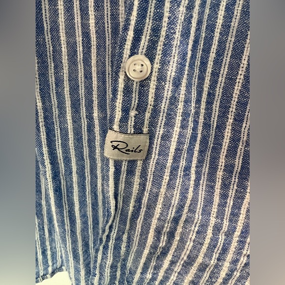 Rails Charli Azure Stripe Button Up - Picture 9 of 11